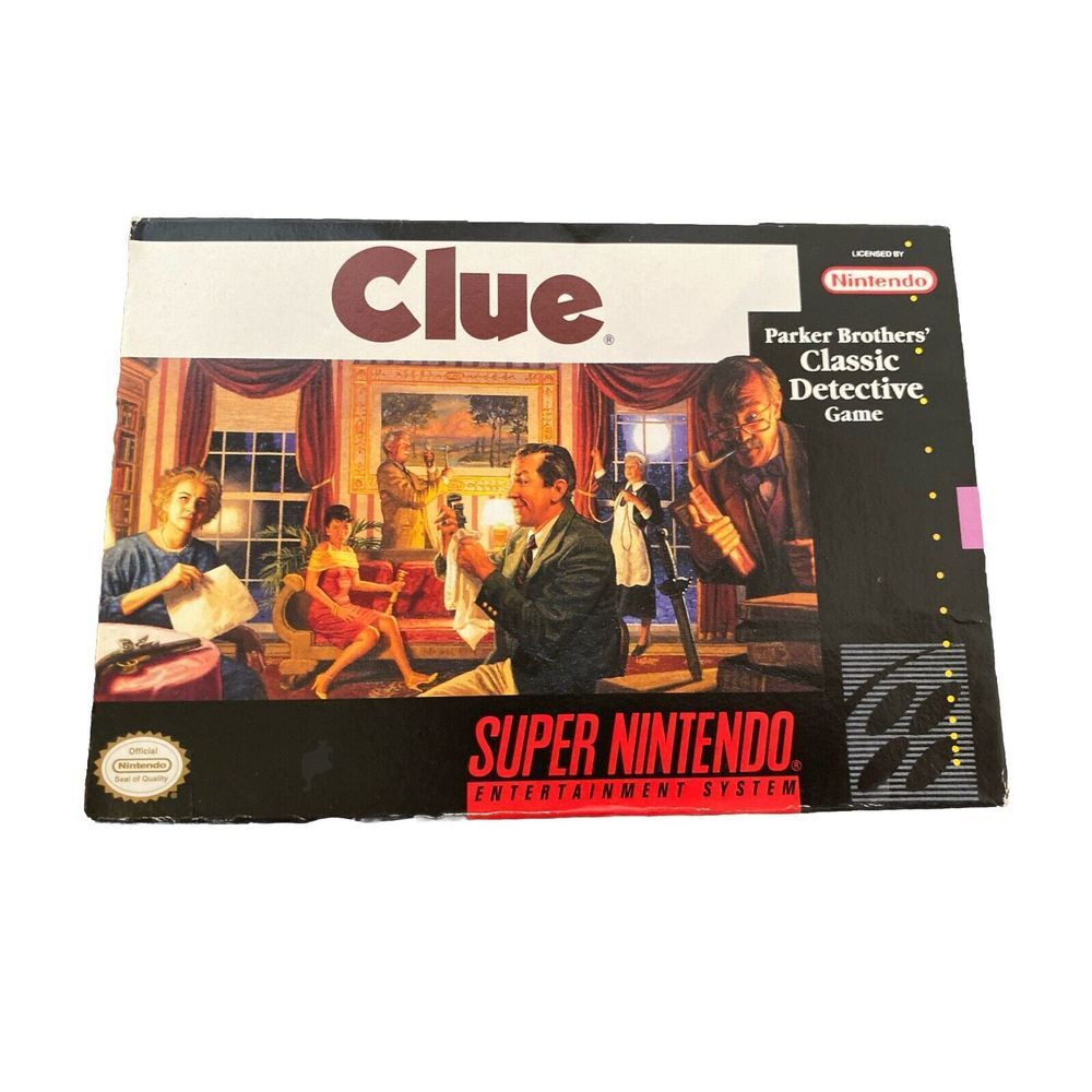 CIB Clue‎ (Super Nintendo Entertainment System, 1992)